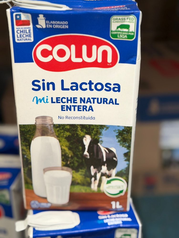 LECHE COLUN S/LACTOSA ENTERA 12X1 LT SIN TAPA
