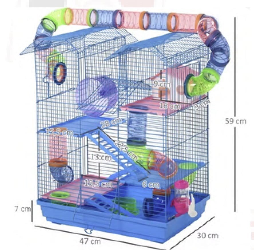 JAULA HAMSTER JUMBO ENREJADA