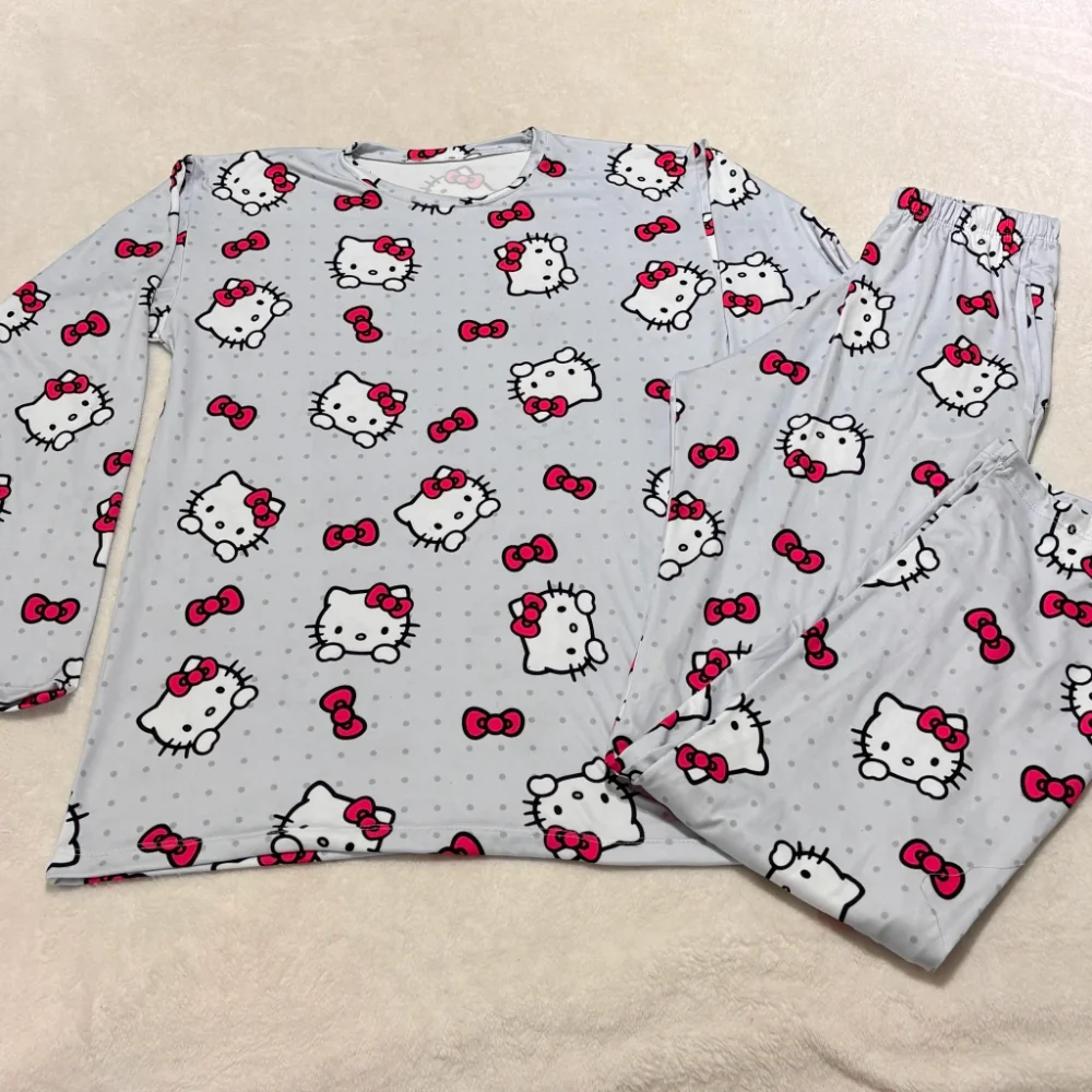 Pijama Adulto FULL PRINT - KITTY GRIS
