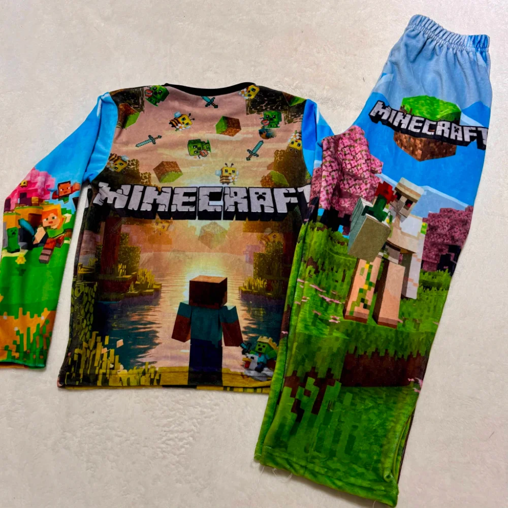 Conjunto pijama plush infantil- MINECRAFT(8)