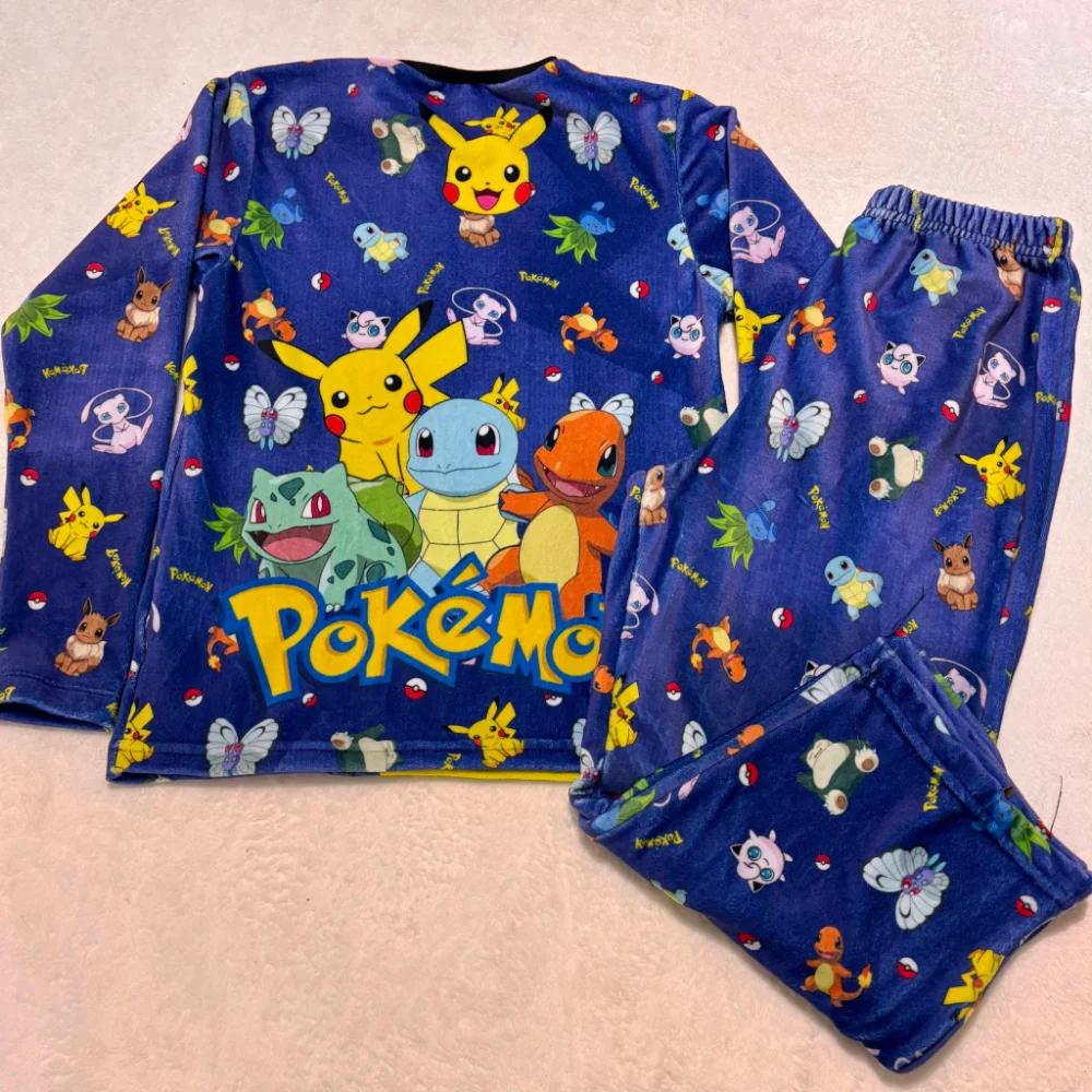 Conjunto pijama plush infantil- POKEMON AZUL