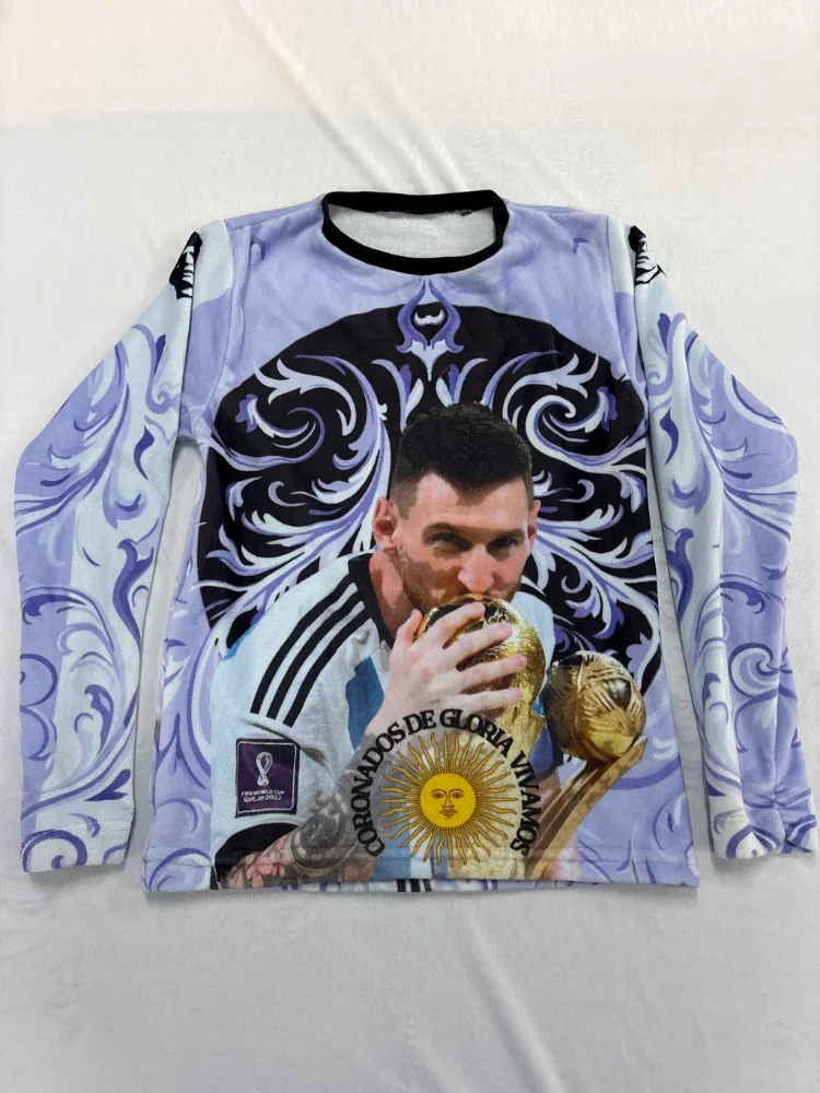 Conjunto pijama plush infantil- MESSI