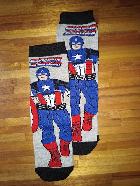 Medias 3/4 Doble Algodón -CAPITAN AMERICA