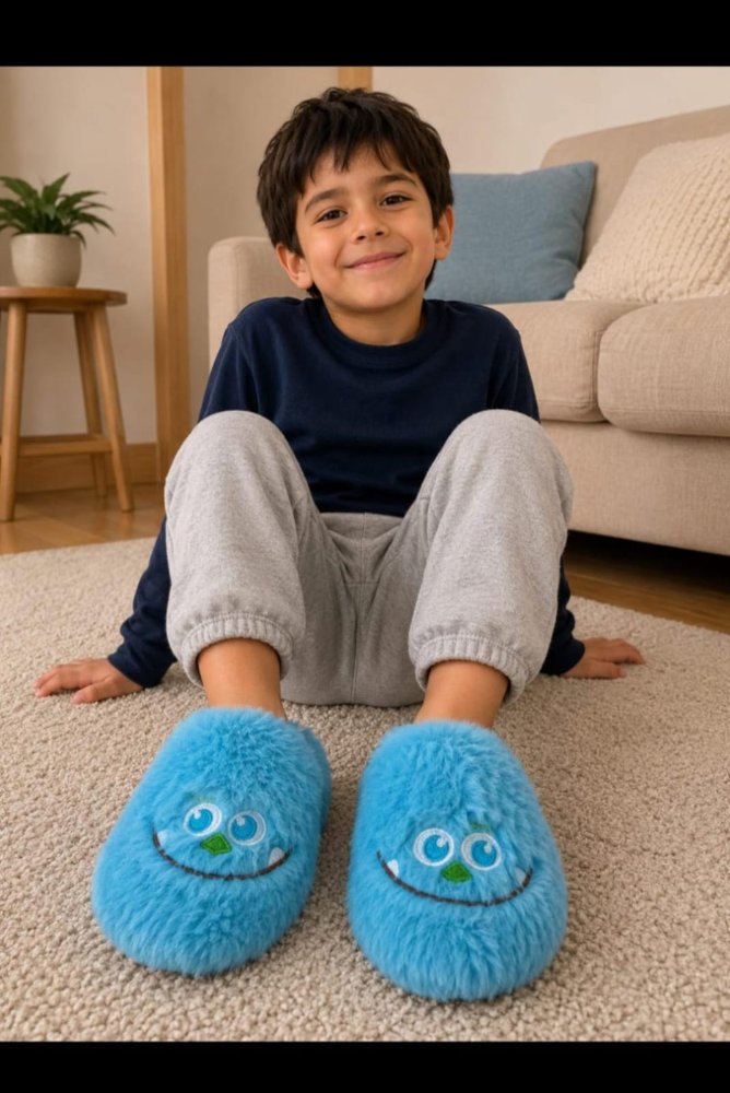 Pantuflas infantiles peluche  SULLY MONSTER INC