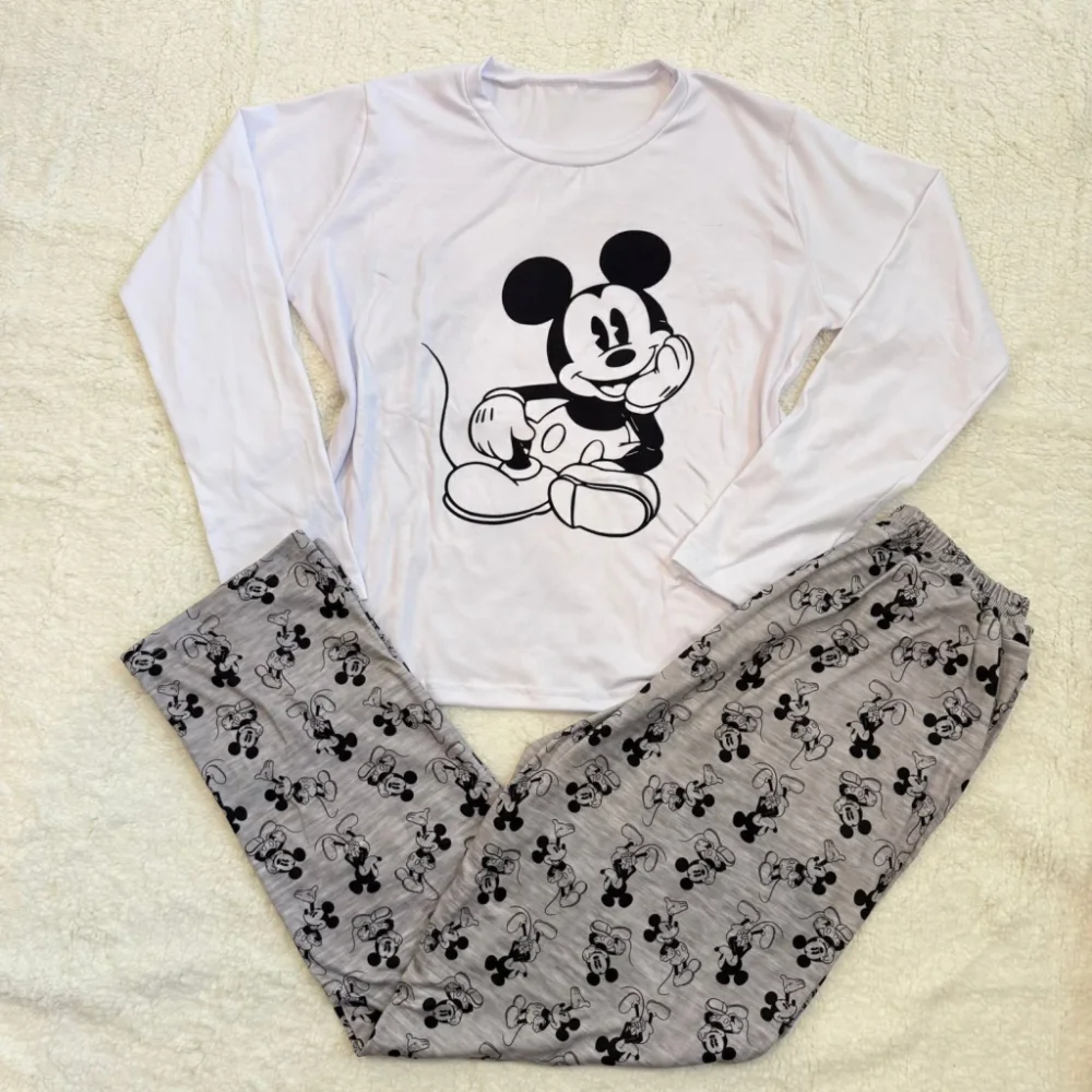 Pijama Manga Larga + Pant. Largo Adulto MICKEY