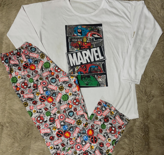 Pijama Adulto 2 piezas SUPERHÉROES