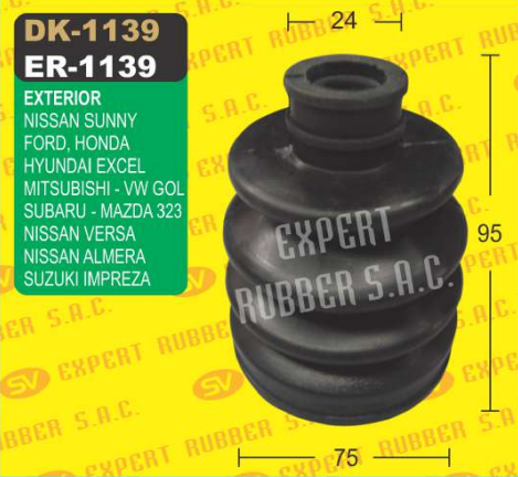DK-1139A Ext. COROLLA 2C,STARLET,STATION W, HIACE 2L 3L, VERSA,AD,PULSAR,CERATO, CV CORSA