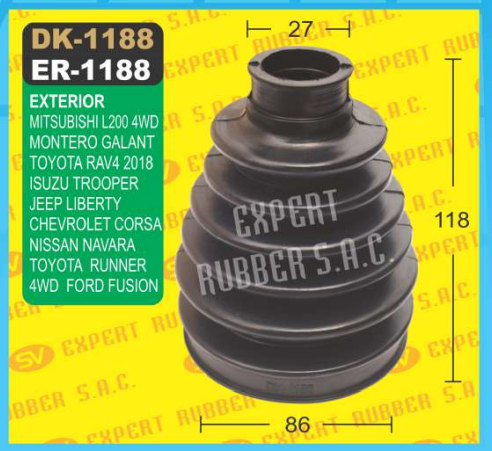DK-1188 Ext. L200,MONTERO FALANT,RAV4,NAVARA,RUNNER, CORSA,FORD FUSSION, JEEP LIBERTY