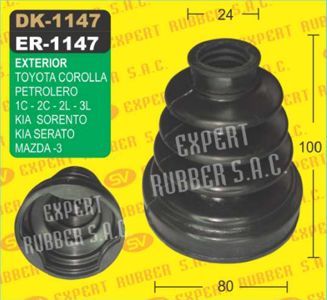 DK-1147 Int. COROLLA 1C 2C 2L 3L, SORENTO, CERATO, MAZDA
