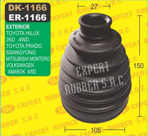 DK-1166 Ext. TH HILUX 4WD 2KD 1GD, TY PRADO, SSANGYONG, MONTERO, VW AMAROK