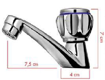LLAVE P/LAVAMANOS ROMA METALICA