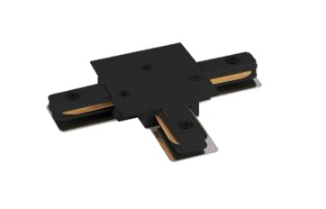 ACOPLE EN " T " PARA RIEL TRACK LIGHT COLOR NEGRO LUMISTAR