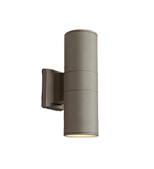 APLIQUE PARED GU10 X2 CILINDRO GRIS IP65 MERCURY