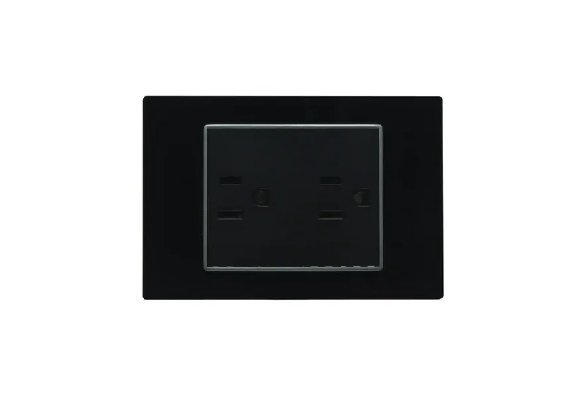 TOMA DOBLE NEGRO ELITE LUMISTAR