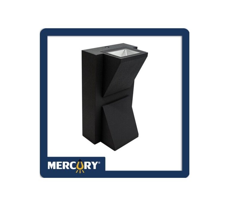 APLIQUE LED CORBATIN 2X3W NEGRO/3000K MERCURY