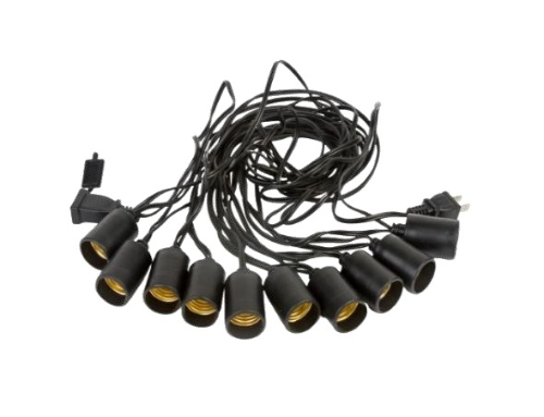 EXTENSION DE BOMBILLOS VINTAGE 10MT x 10 UNID E27 4A LUMISTAR