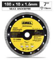 DISCO DIAMANTADO PROFESIONAL 7" EXXEL MOD 54-171