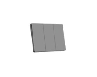 INTERRUPTOR TRIPLE PRISMA 3WAY PLATA 16A LUMISTAR