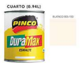 PINTURA ESMALTE BLANCO 1/4G DURAMAX