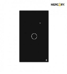 INTERRUPTOR SENCILLO SMART C/NEGRO WI-FI MERCURY