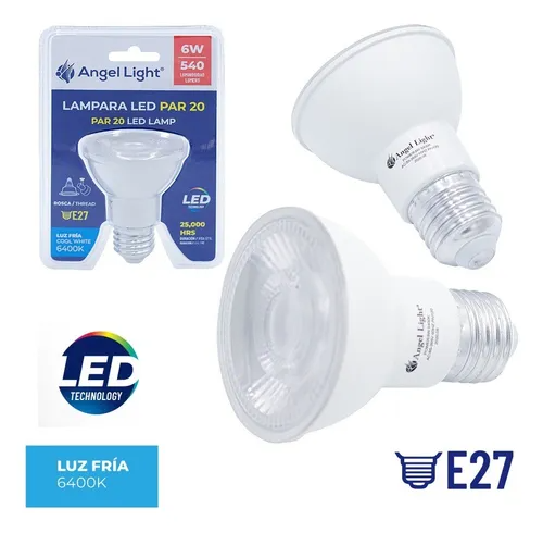 BOMBILLO LED PAR 20 6W E27 ANGEL LIGHT
