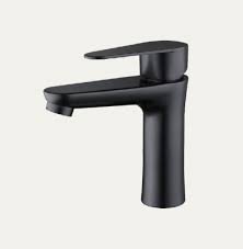 MONOMANDO MEZCLADOR P/LAVAMANOS METALICO COLOR NEGRO