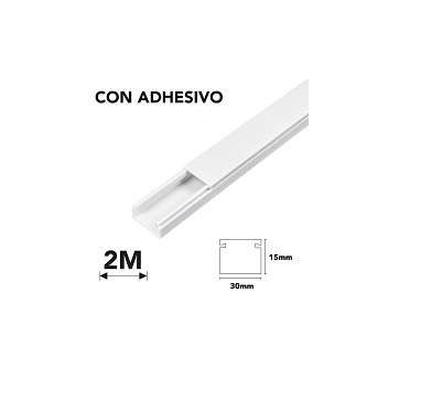 CANALETA PVC 30X15MM 2MTS VITRON