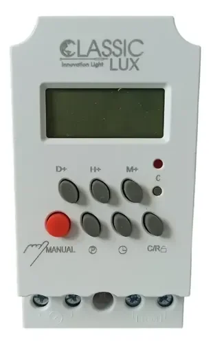 RELOJ DIGITAL TIMER PROGRAMABLE 25AMP 220V CLASSIC LUX