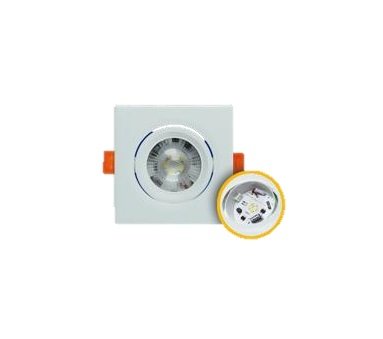 LAMPARA SPOT LED 5W P/EMPOTRAR CUADRADA LUZ CALIDA LUMISTAR