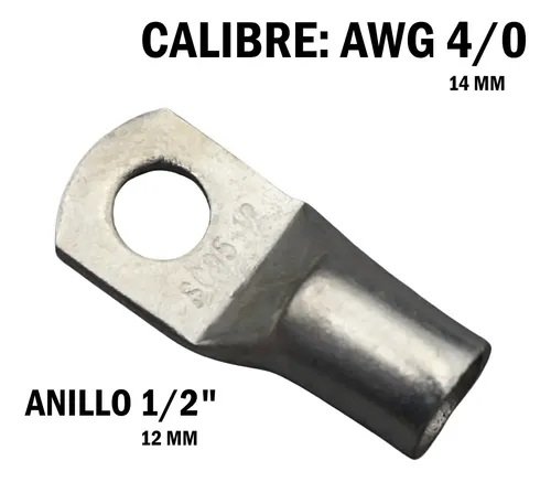 TERMINAL BARRACUDA ANILLO #4 1/2"