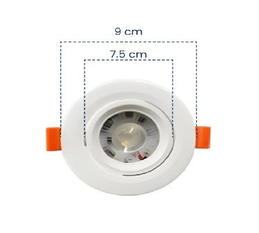 BALA LED 7W 4100K BLANCA REDONDA MERCURY
