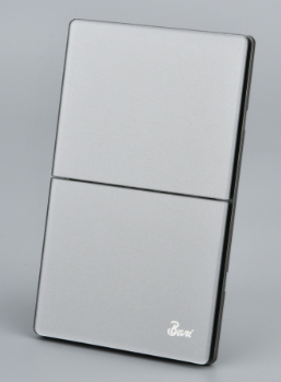 INTERRUPTOR DOBLE SERIE GRIGIO BARI