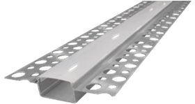 PERFIL DECORATIVO P/CINTA LED 2MT P/EMPOTRAR LUMISTAR
