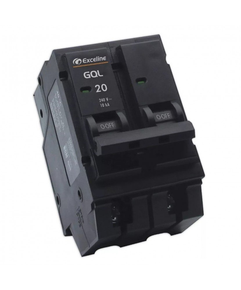 BREAKER HQL 2X20AMP EXCELINE