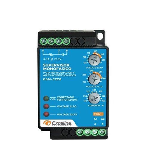 SUPERVISOR MONOFASICO P/REFRIG Y A/A 220V EXCELINE