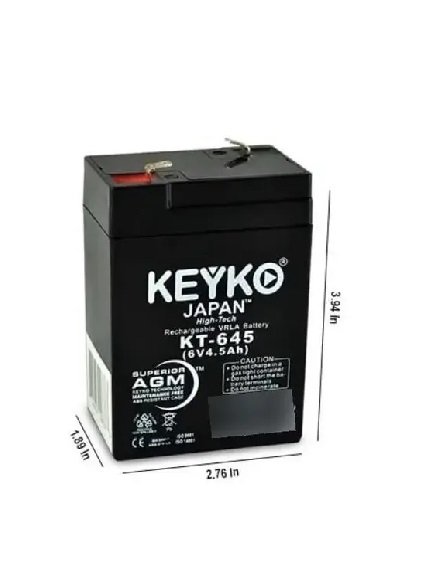 BATERIA 6V 4.5AH/20HR KEYKO