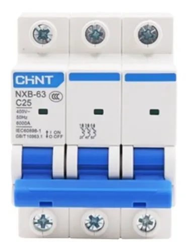 BREAKER TERMOMAGNETICO 3X25A CHINT