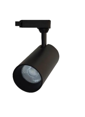 SPOT P/RIEL TRACK LIGHT NEGRA 20W LUZ BLANCA LUMISTAR