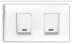 INTERRUPTOR DOBLE BLANCO ECONOMICO IGOTO
