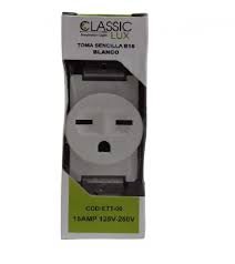 TOMA TIPO CHINO 15A 250V CLASSIC LUX