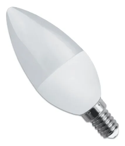 BOMBILLO LED VELA 6W E12 LUZ BLANCA CLASSIC LUX