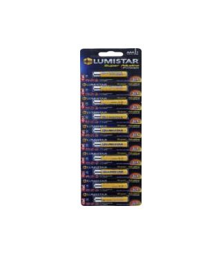 BATERIA SUPER ALKALINE AAA 1.5V LUMISTAR