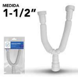 DESAGUE FREGADERO PLAST 1 1/2" DOBLE F