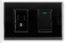 INTERRUPTOR + TOMA NEGRO ECONOMICO IGOTO