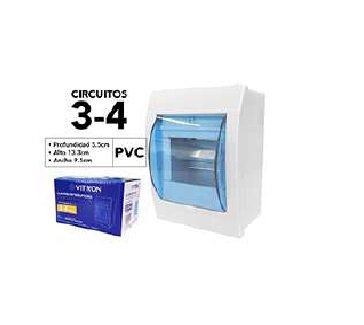 CAJA P/BREAKER TERMOMAGNETICO 3-4 POLOS VITRON
