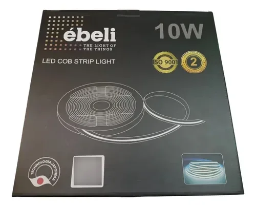 METRO CINTA COB DIRECTA 110V LUZ CALIDA EBELI (50 MTS)