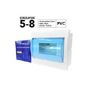 CAJA P/BREAKER TERMOMAGNETICO 5-8 CIRC VITRON