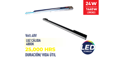 LAMPARA MAGNETICA LINEAL 24W ANGEL LIGHT