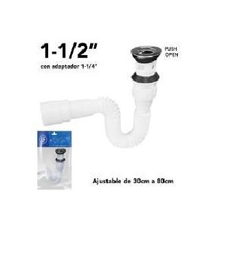 DESAGUE FLEXIBLE TIPO PUSH 1-1/2" LF