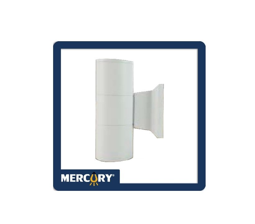 APLIQUE PARED GU10 X2 CILINDRO BLANCO IP65 MERCURY